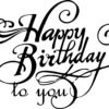 Happy Birthday